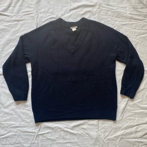 H&M Navy Blue V-Neck Sweater
